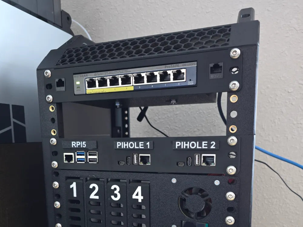 Bastidor Rack 10" Personalizable | Solución para Homelab, Domótica y sistemas de control de acuarios