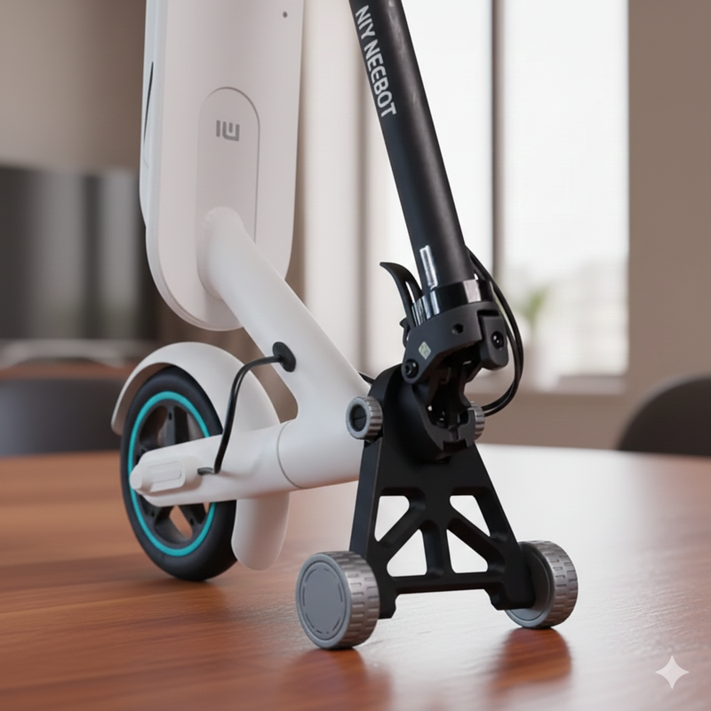 Soporte vertical con ruedas para patinete / scooter eléctrico
