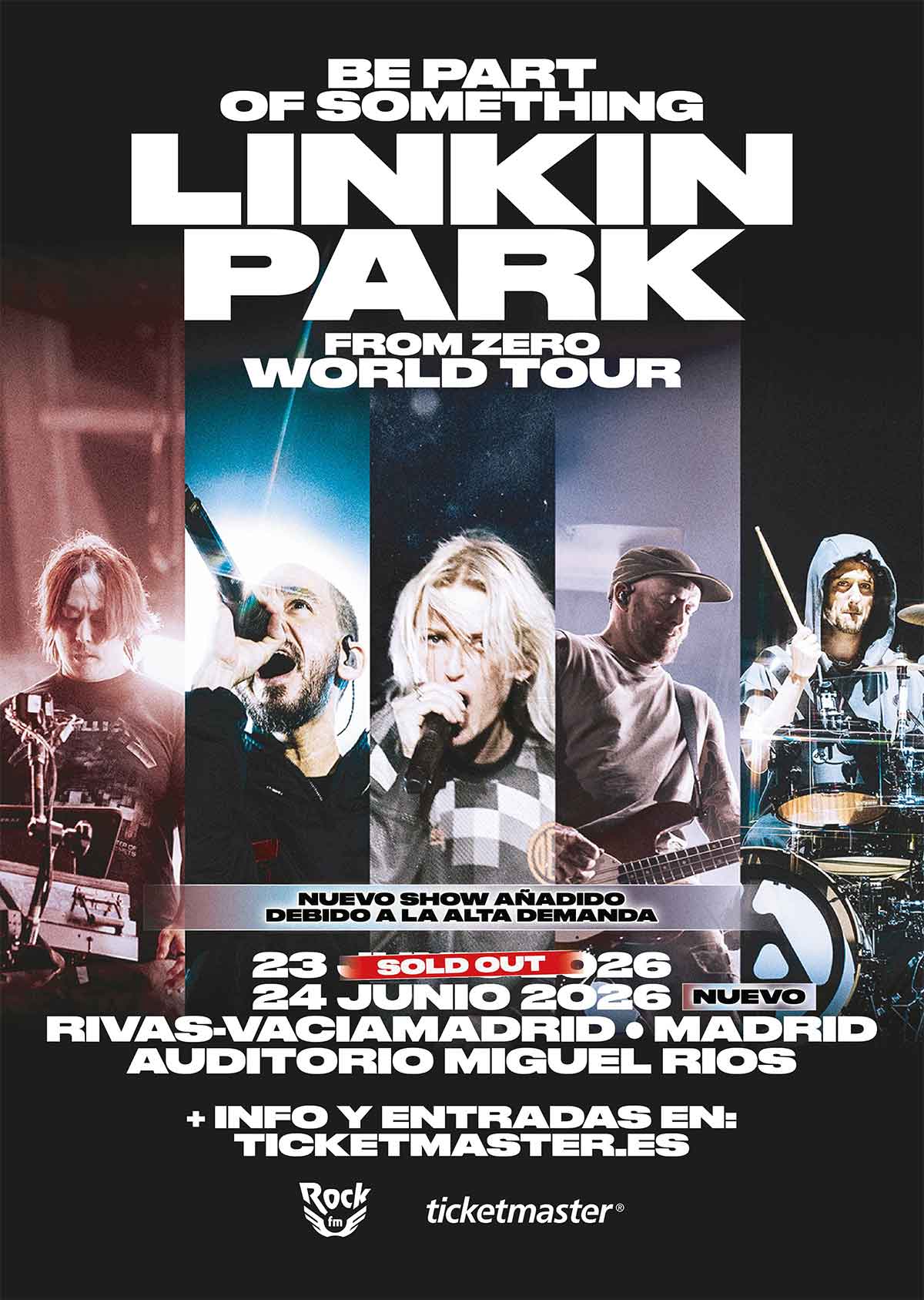 4 Entradas LINKIN PARK Rivas Vaciamadrid