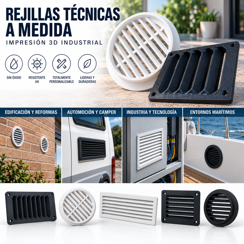 Rejillas de Ventilación y Piscinas en 3D: Fabricación a la Medida Exacta y Anticorrosión