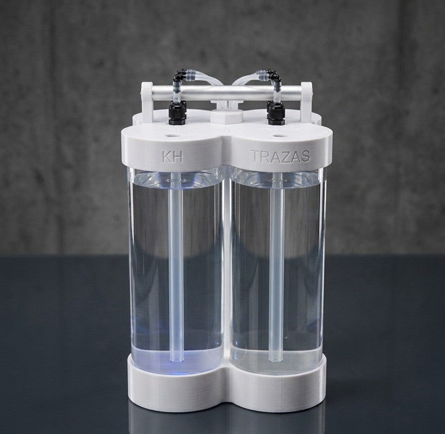 Módulo de 4 Depósitos de Borosilicato (2L) para Dosificación de Acuarios